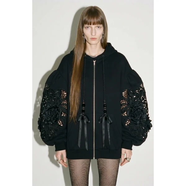 LOULOU Midnight Rose Hoodie | Hoodies | Coveti