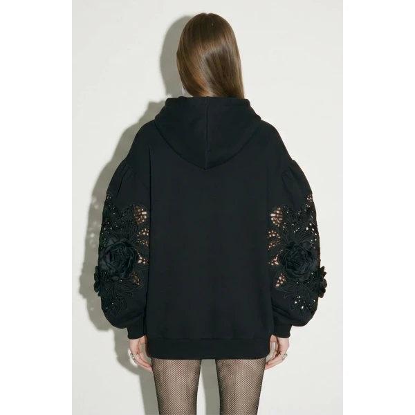 LOULOU Midnight Rose Hoodie | Hoodies | Coveti