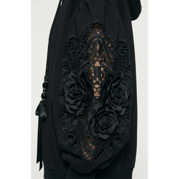 LOULOU Midnight Rose Hoodie | Hoodies | Coveti