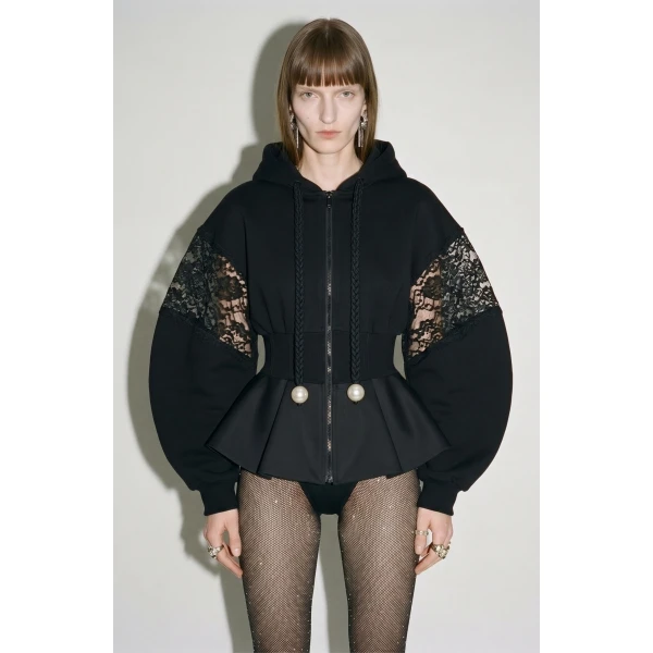 LOULOU Pearl Confession Hoodie | Hoodies | Coveti