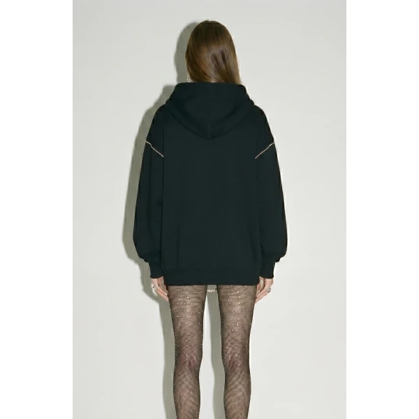 LOULOU Pearl-Trim Hoodie | Hoodies | Coveti