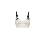 LOULOU Satin Bow Bralette | Cropped Top | Coveti