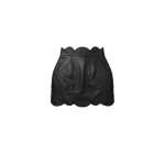 LOULOU Scalloped Leather Mini Skirt | Leather Skirts | Coveti