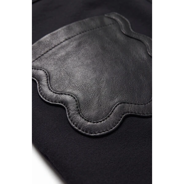 LOULOU Scalloped Leather Pocket Shorts | Shorts | Coveti