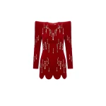LOULOU Scarlet Velvet Mini Dress | Mini Dresses | Coveti