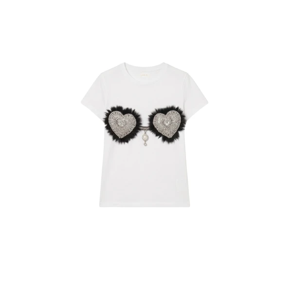 LOULOU Soft Heart T-Shirt | T-shirts | Coveti