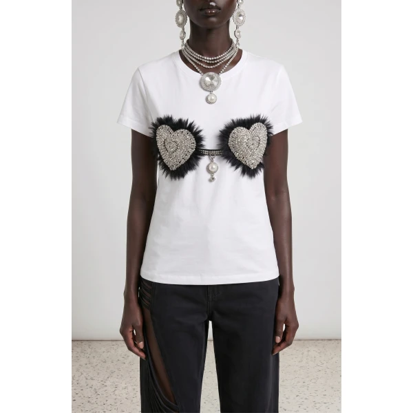 LOULOU Soft Heart T-Shirt | T-shirts | Coveti