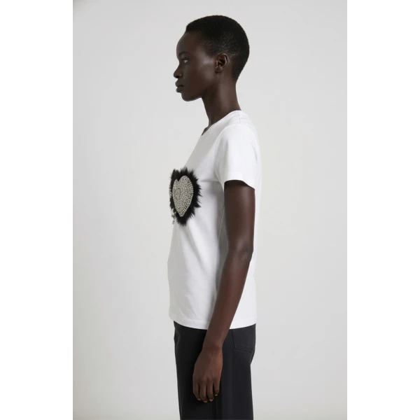 LOULOU Soft Heart T-Shirt | T-shirts | Coveti