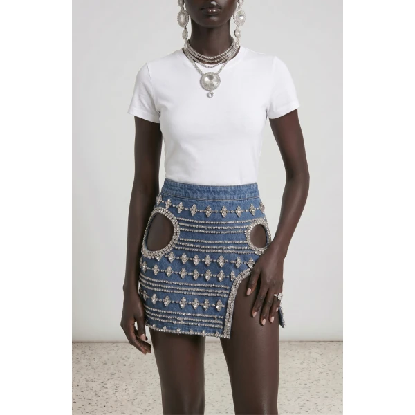 LOULOU Summer in Saint-Tropez Mini Skirt | Mini Skirts | Coveti