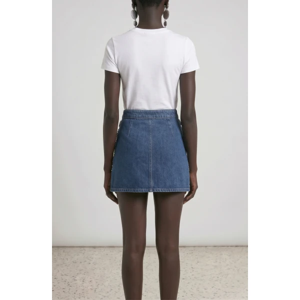 LOULOU Summer in Saint-Tropez Mini Skirt | Mini Skirts | Coveti