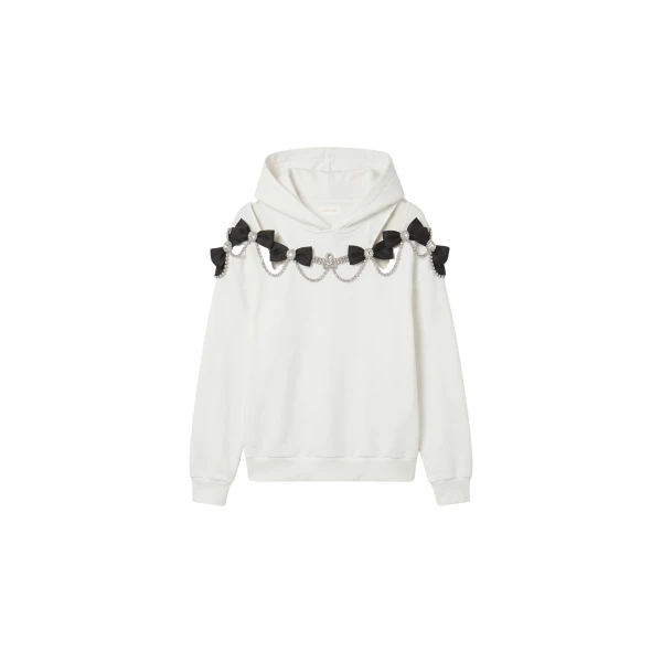 LOULOU Tie Me Closer Hoodie | Hoodies | Coveti