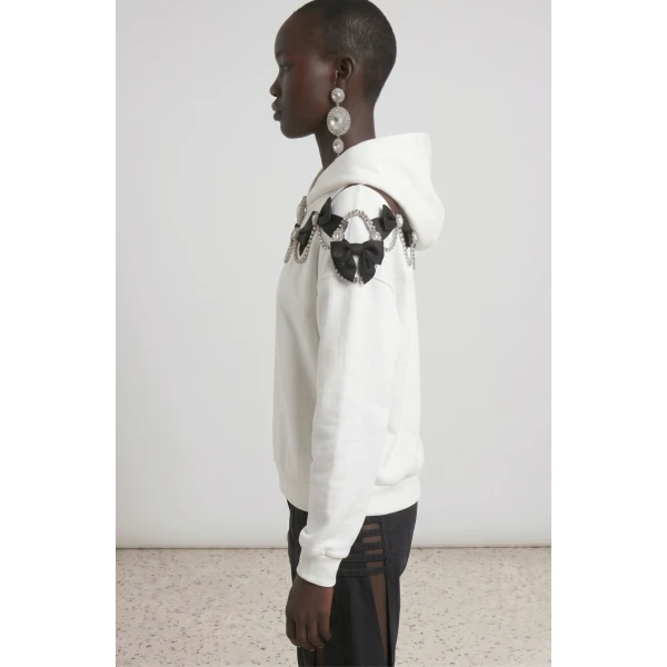 LOULOU Tie Me Closer Hoodie | Hoodies | Coveti