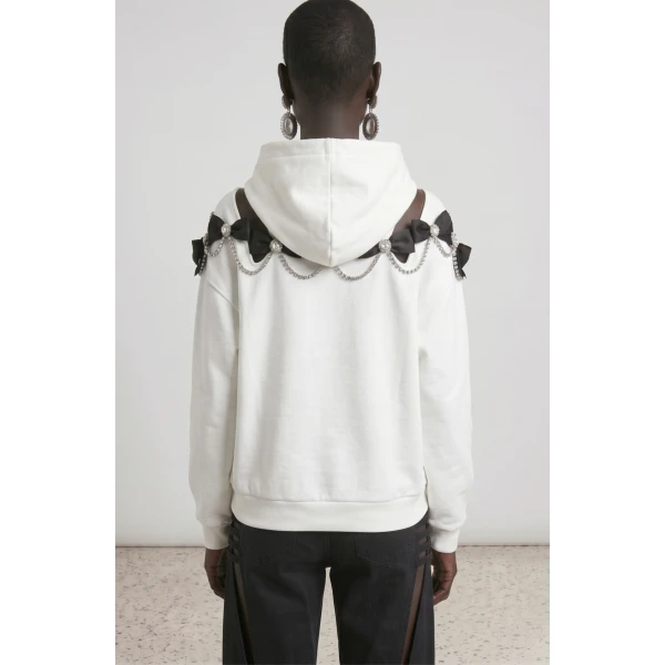 LOULOU Tie Me Closer Hoodie | Hoodies | Coveti