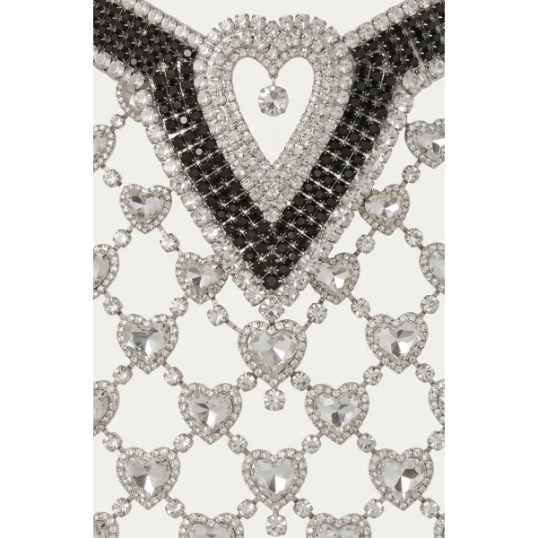 LOULOU Young Hearts Mesh Skirt | Mini Skirts | Coveti