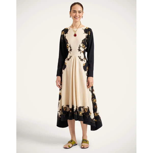 La DoubleJ 9 To 5 Dress in Buttercup Black at Coveti