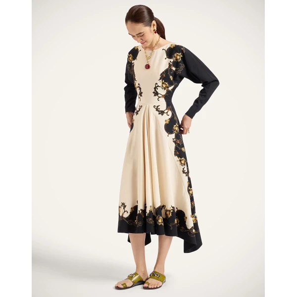 La DoubleJ 9 To 5 Dress in Buttercup Black at Coveti