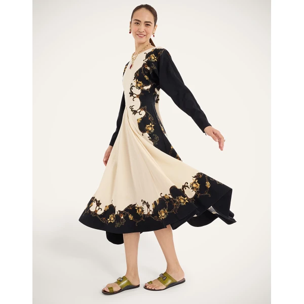 La DoubleJ 9 To 5 Dress in Buttercup Black at Coveti