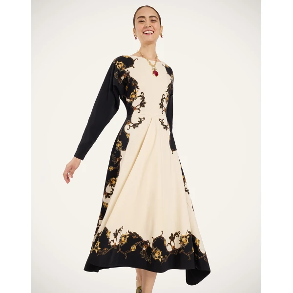 La DoubleJ 9 To 5 Dress in Buttercup Black at Coveti