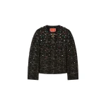 La DoubleJ 9 To 5 Jacket in Bicolor Black at Coveti