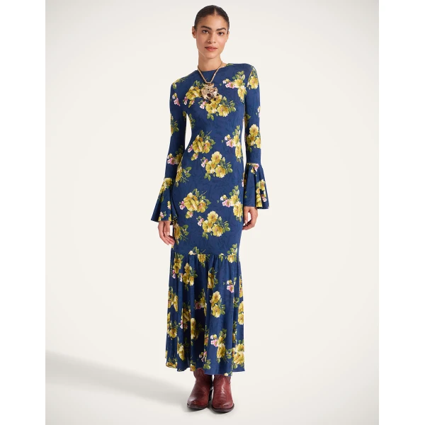 La DoubleJ Alba Dress in Riptide Midnight Blue, view 2