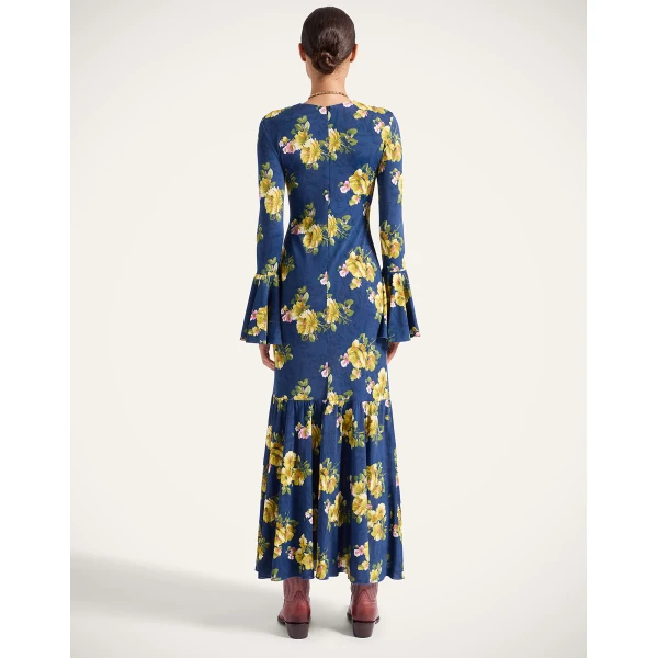 La DoubleJ Alba Dress in Riptide Midnight Blue, view 3