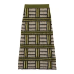 La DoubleJ All-In Skirt in Kells Check Ecru