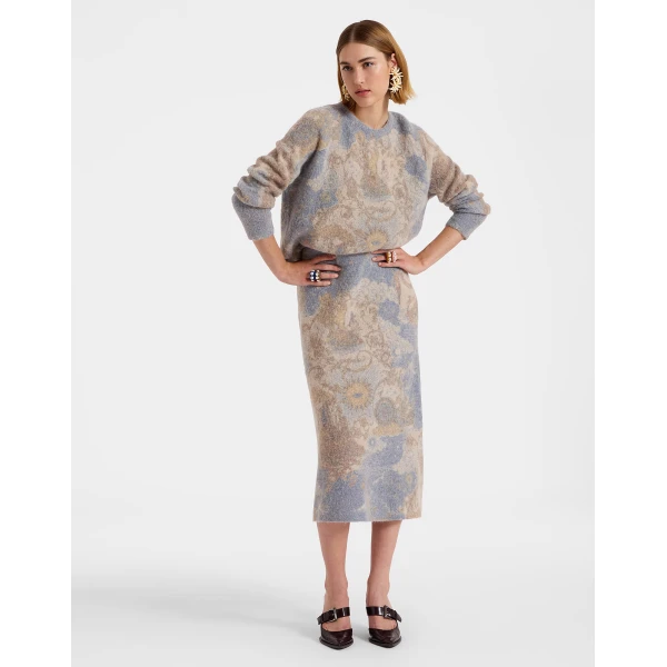 La DoubleJ All-In Skirt in Light Blue, view 4