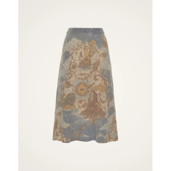 La DoubleJ All-In Skirt in Light Blue, view 5