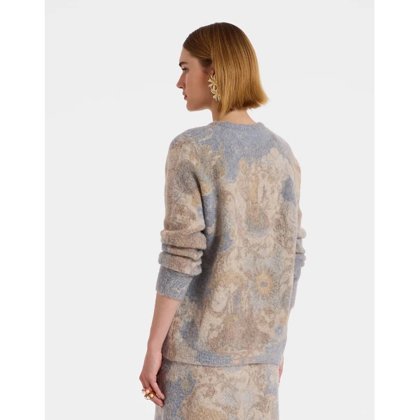 La DoubleJ All-In Sweater in Light Blue, view 3