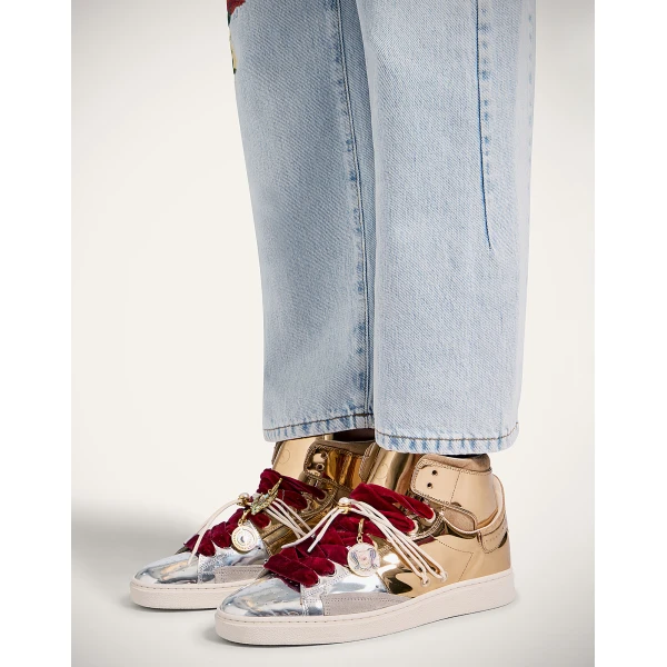 La DoubleJ All Time High Top in Bicolor Gold, view 3