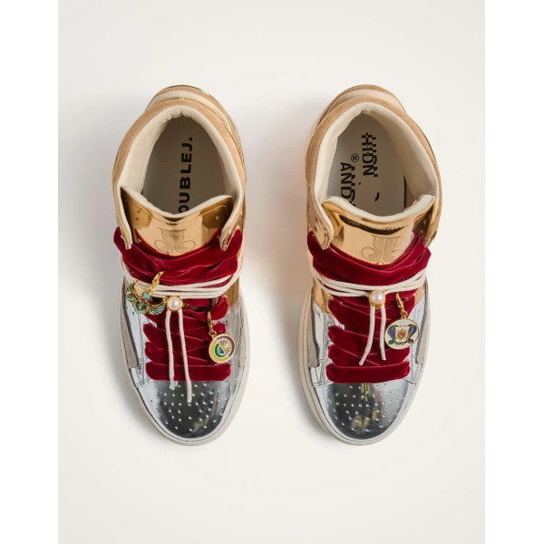 La DoubleJ All Time High Top in Bicolor Gold, view 5