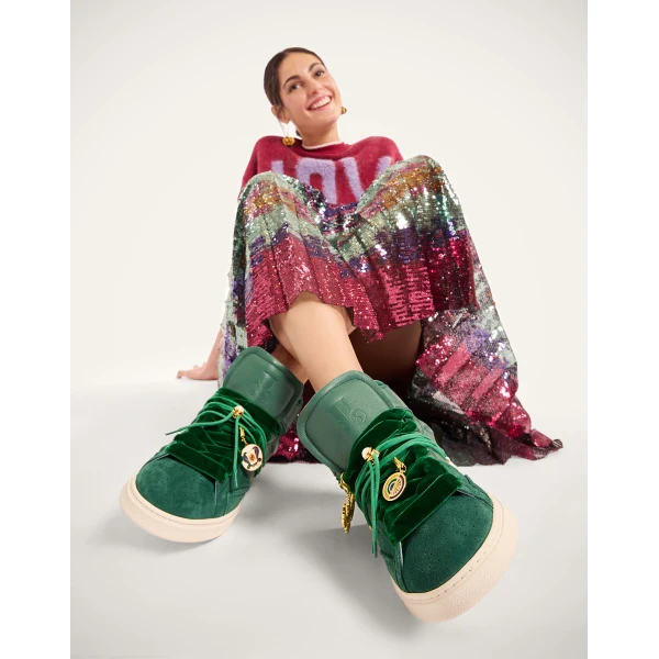 La DoubleJ All Time High Top in Green, view 4