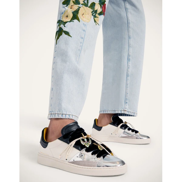 La DoubleJ All Time Low Top in Color Block Black & White at Coveti