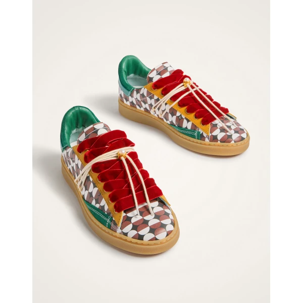 La DoubleJ All Time Low Top in Sfere Burgundy, view 6