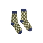 La DoubleJ All Time Socks in La DoubleJ Monogram Military Green at Coveti