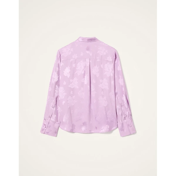 La DoubleJ Ascot Shirt in Lilac, view 6