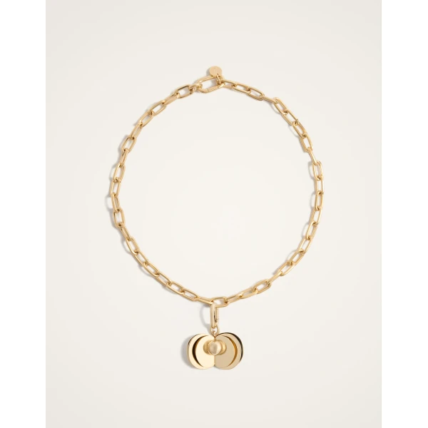 La DoubleJ Aura Charm in 24K Gold Plate | Necklace | Coveti