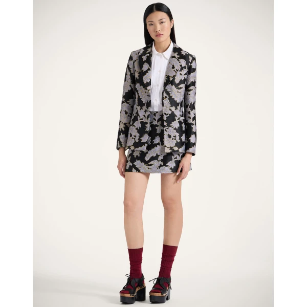 La DoubleJ Baia Mini Skirt in Lark Black | Mini Skirts | Coveti