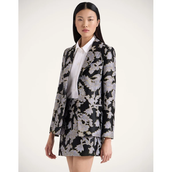 La DoubleJ Baia Mini Skirt in Lark Black | Mini Skirts | Coveti
