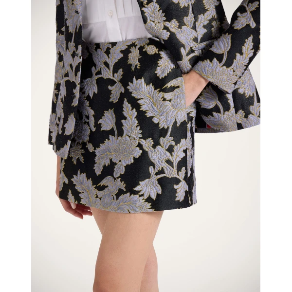 La DoubleJ Baia Mini Skirt in Lark Black | Mini Skirts | Coveti