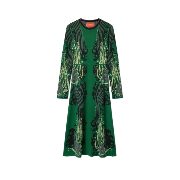 Bee Dress in Atlantis Green