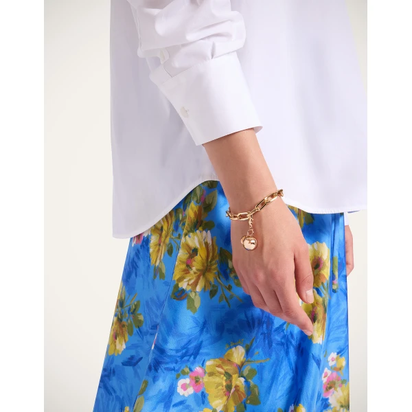La DoubleJ Bell Charm in 24K Gold Plate | Necklace | Coveti