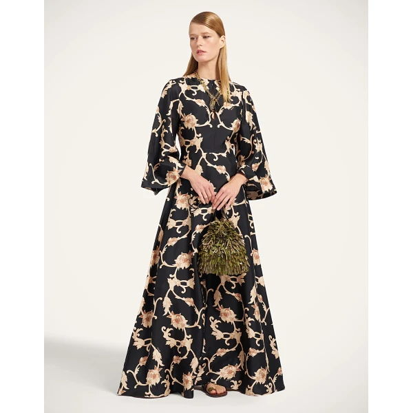 La DoubleJ Belle Kaftan in Buttercup Black at Coveti