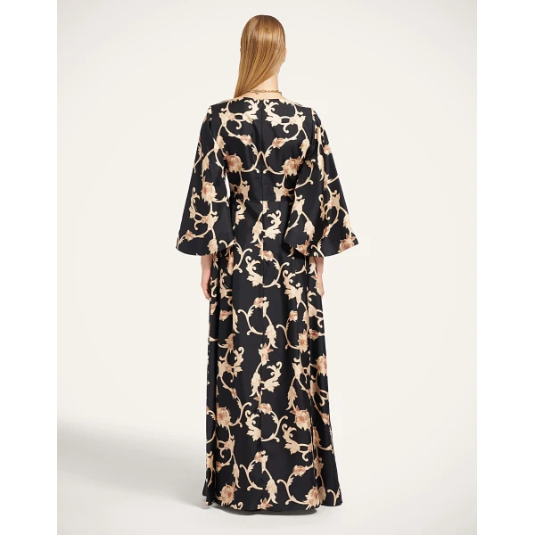 La DoubleJ Belle Kaftan in Buttercup Black at Coveti