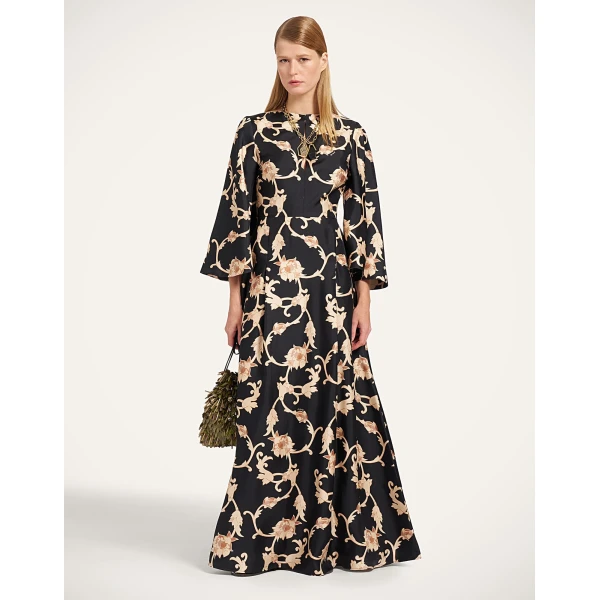 La DoubleJ Belle Kaftan in Buttercup Black at Coveti