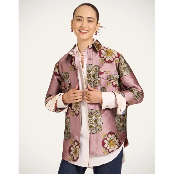 La DoubleJ Better Than Your Boyfriend’s Jacket in Nucleus Dusty Pink, view 2