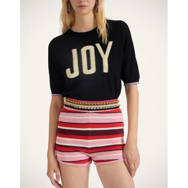 La DoubleJ Better Together Belt in Bicolor Black & Ivory, view 4