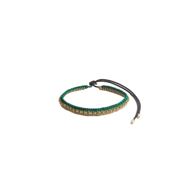 La DoubleJ Better Together Belt in Bicolor Emerald & Ivory at Coveti