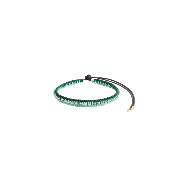 La DoubleJ Better Together Belt in Bicolor Mint & Dark Green at Coveti