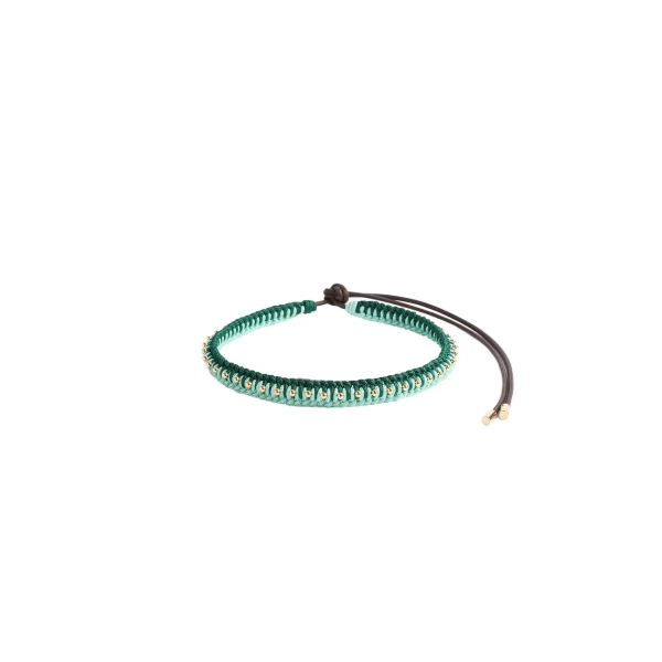 La DoubleJ Better Together Belt in Bicolor Mint & Dark Green at Coveti